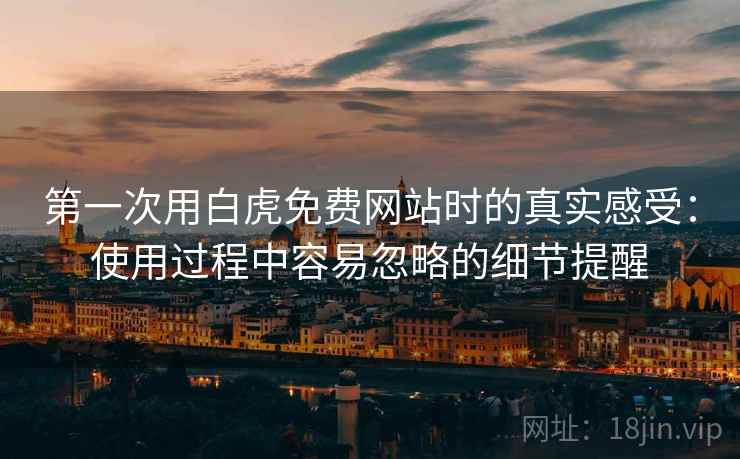 第一次用白虎免费网站时的真实感受：使用过程中容易忽略的细节提醒