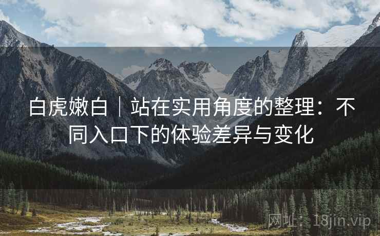 白虎嫩白｜站在实用角度的整理：不同入口下的体验差异与变化
