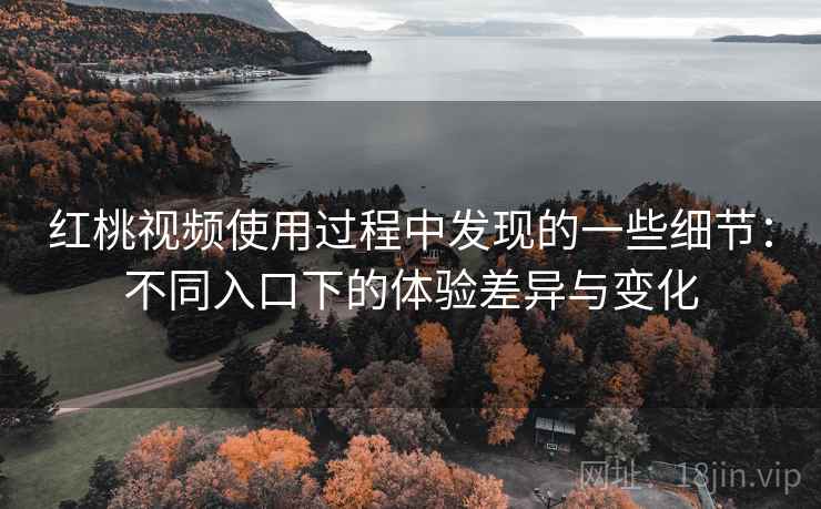 红桃视频使用过程中发现的一些细节:不同入口下的体验差异与变化