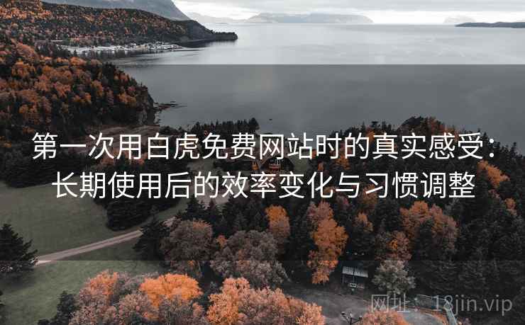 第一次用白虎免费网站时的真实感受：长期使用后的效率变化与习惯调整
