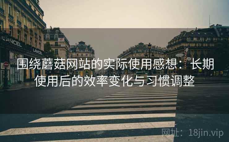 围绕蘑菇网站的实际使用感想:长期使用后的效率变化与习惯调整