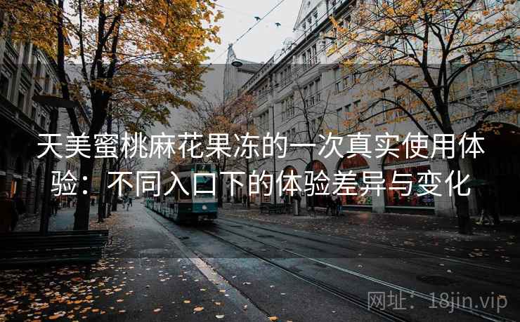 天美蜜桃麻花果冻的一次真实使用体验:不同入口下的体验差异与变化