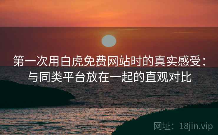 第一次用白虎免费网站时的真实感受:与同类平台放在一起的直观对比